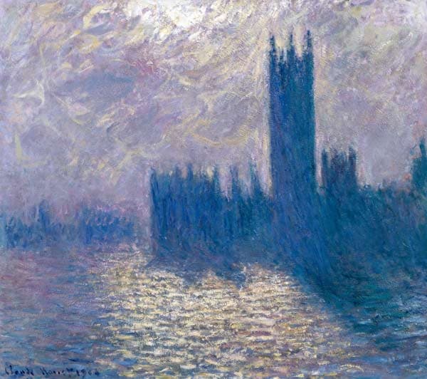 Houses of Parliament, Stormy Sky — Monet, 1904