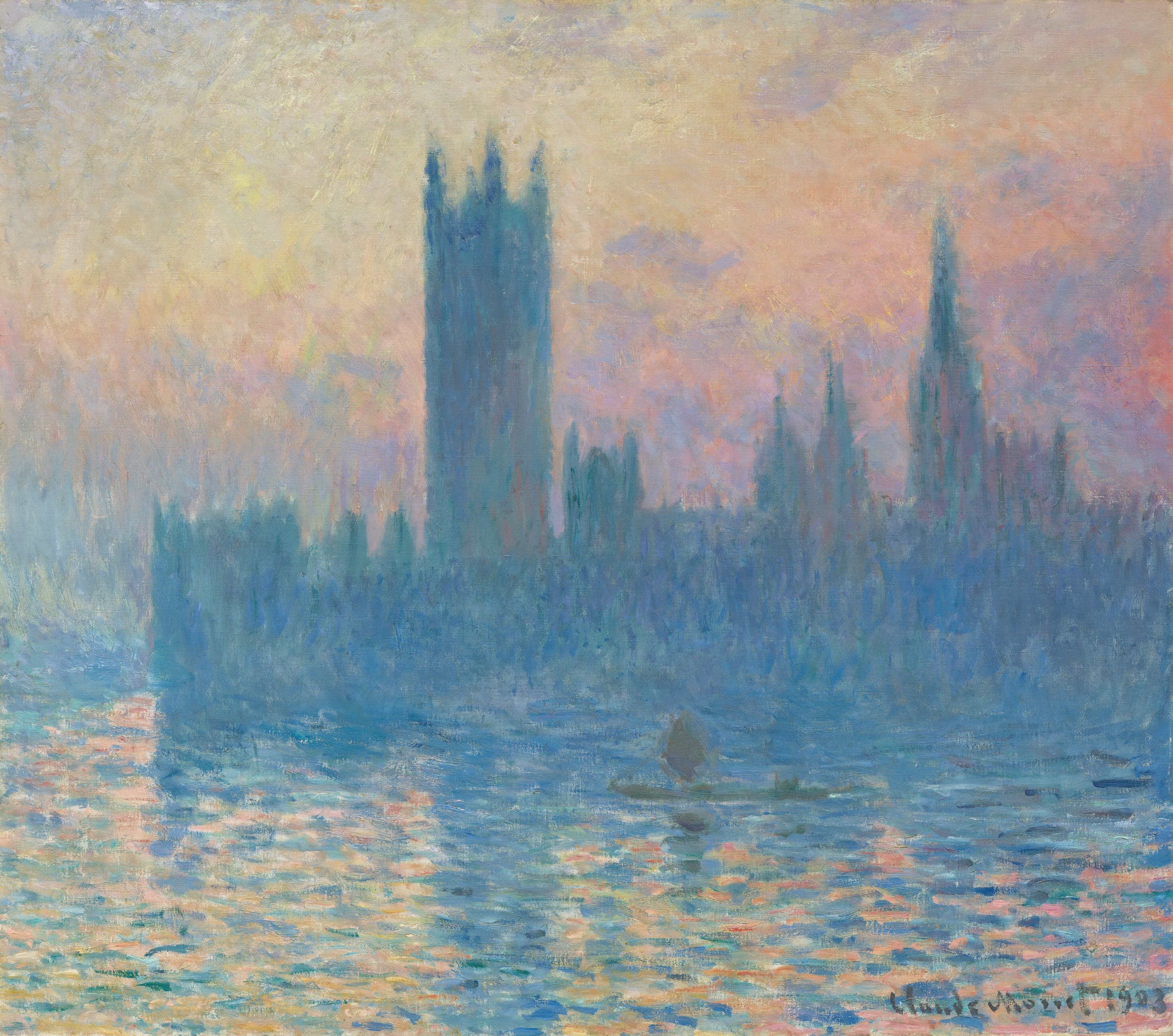Houses of Parliament, Sunset — Monet, 1903